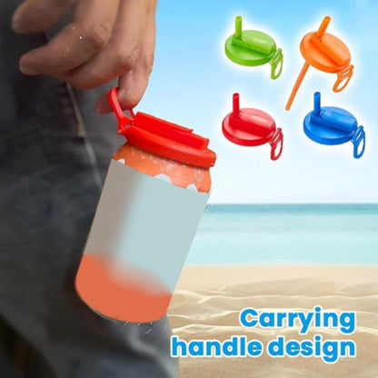 Soda Can Straw Covers with Assorted Colors