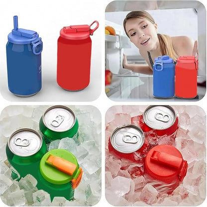 Soda Can Straw Covers with Assorted Colors